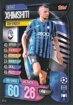 Berat Xhimshiti Atalanta BC 2019/20 Topps Match Attax CL #ATA15